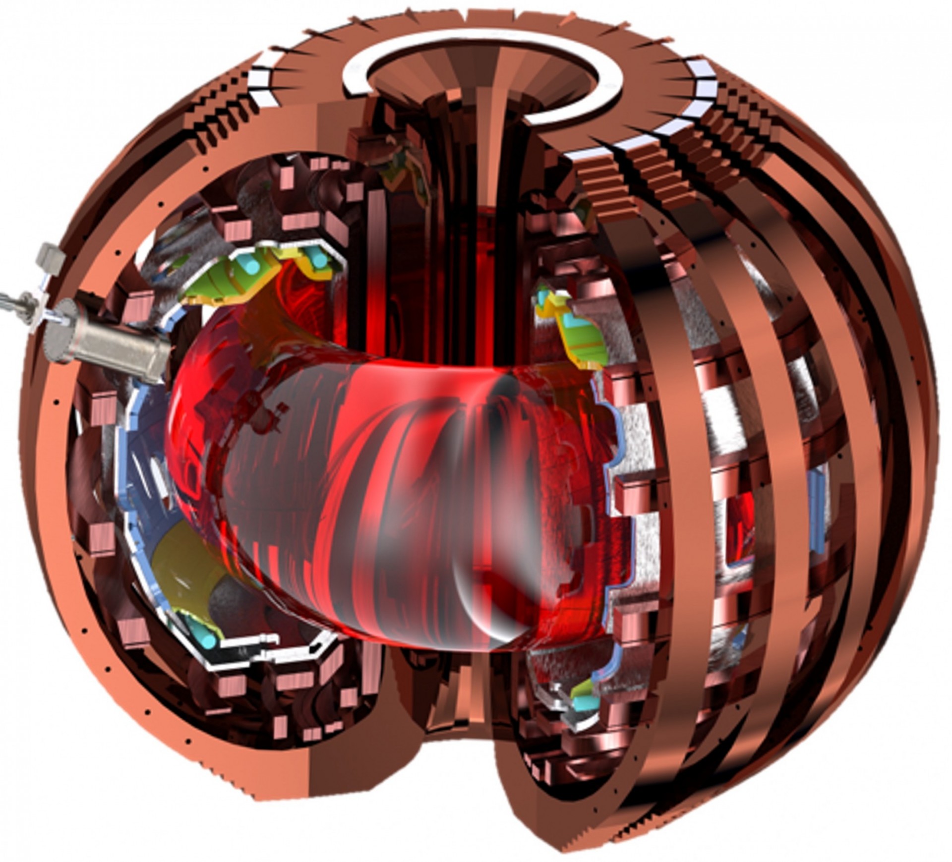 Visualization of Plasma inside the DIII-D Tokamak
