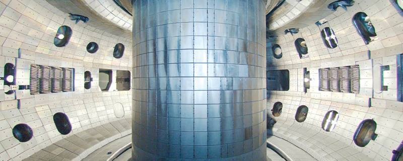 Image of the interior of the DIII-D Tokamak