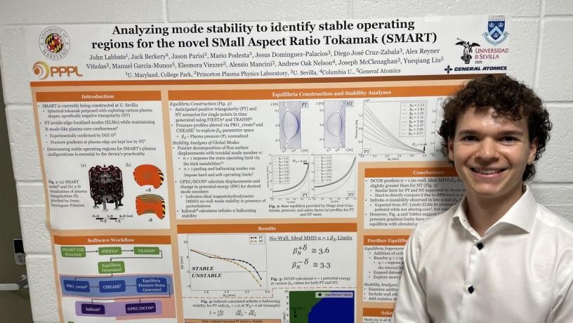 John Labbate: “Analyzing mode stability to identify stable operating regions for the novel SMART tokamak”
