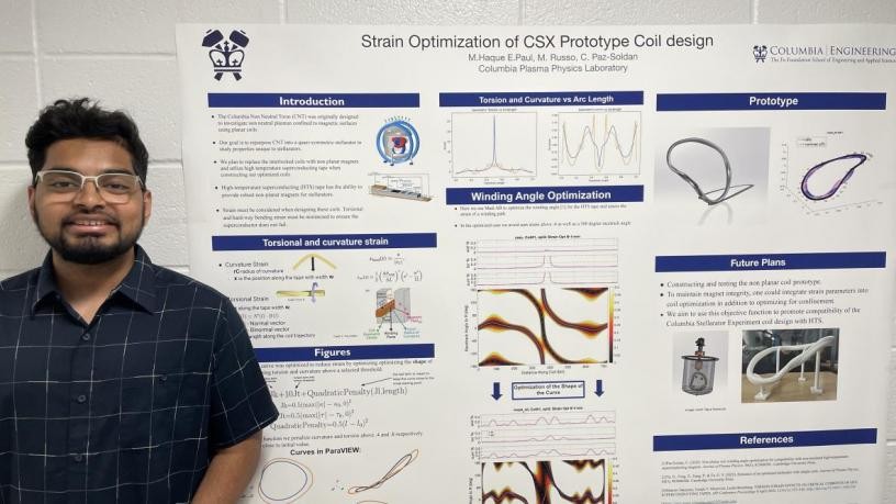 Mohammed Haque: “Strain optimization of CSX prototype coil design”
