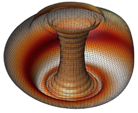 Example of an instability in a spherical tokamak